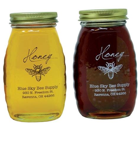 Clear honey labels