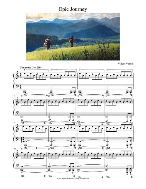 Epic Journey (Original) Sheet music for Piano (Solo) | Musescore.com