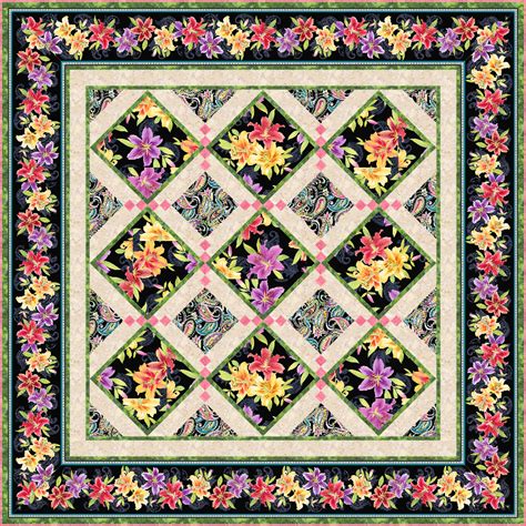 Lily Garden Path Quilt Pattern