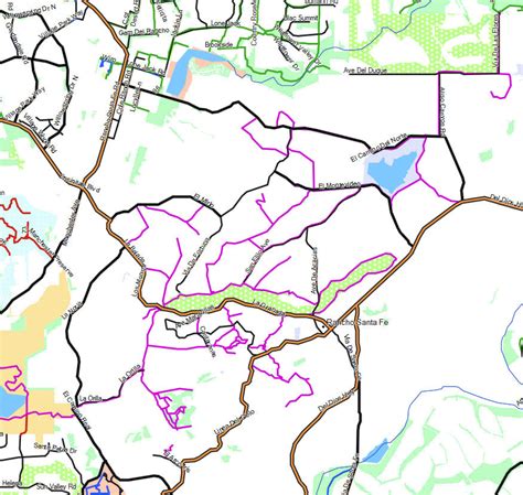 Rancho Santa Fe - California Trail Map