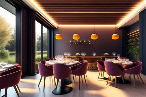 Lexica - A natural light modern restaurant, grape wine pots on wall ...