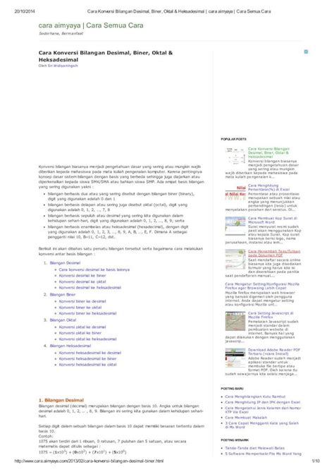 (PDF) Konversi Bilangan Desimal, Biner, Oktal & Heksadesimal - DOKUMEN.TIPS