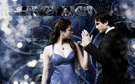 Damon & Elena Wallpaper: Damon & Elena | Vampire diaries wallpaper ...