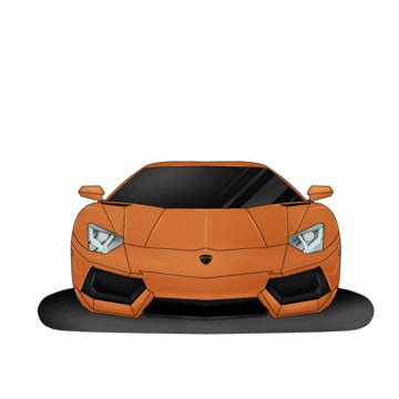 Lamborghini Aventador Drawing Front