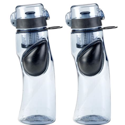 Clear2GO 24 oz. Active Water Filter Bottle in Gray (2 Pack)-CWB401GY - The Home Depot