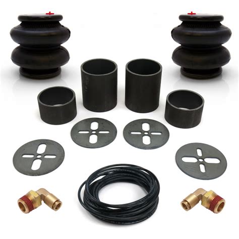 Universal Rear Air Bag Bracket Kit with 2600lb Air Bags, Line & Fittings « helixsuspension.com