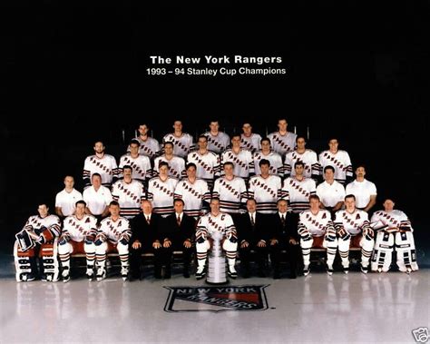 New York Rangers 1993-94 Stanley Cup Champions Hockey Girls, Sport ...