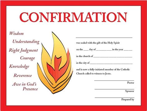 Confirmation Certificates | Certificate templates, Confirmation invitations, Catholic confirmation