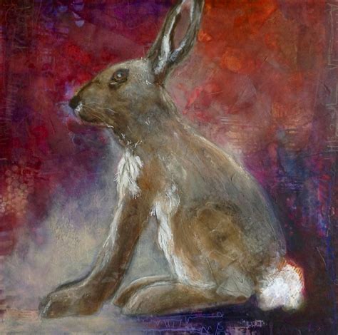 Janet Bradish Studios: Painting - The 'Red Deer' Hare