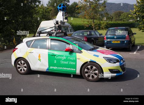 Google Maps Street View camera car in and around Windermere Stock Photo ...