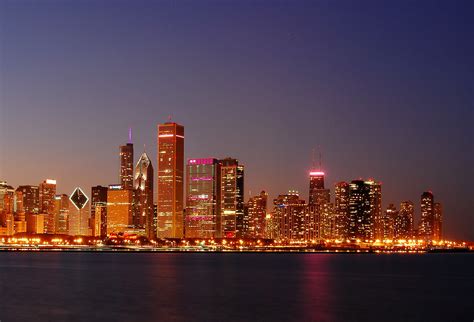 A Pink Chicago Night | just another skyline shot of the city… | Flickr