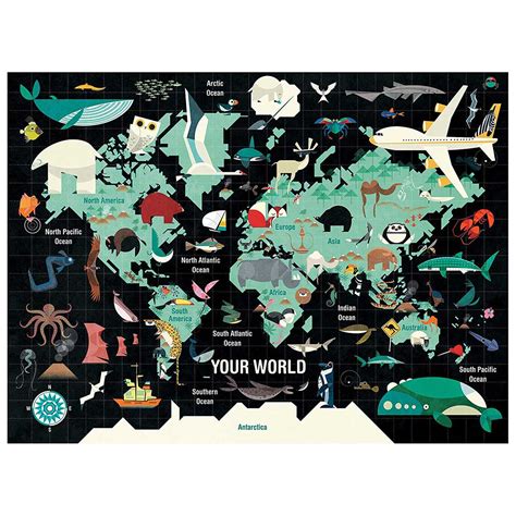 Your World, 1000 Pieces, Mudpuppy | Puzzle Warehouse
