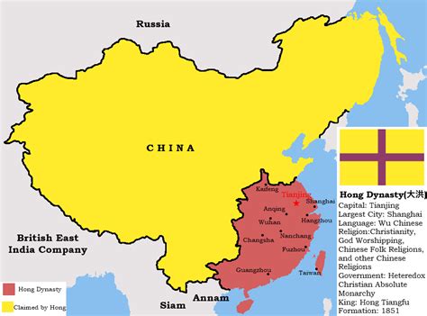 A Succesful Taiping Rebellion : r/imaginarymaps