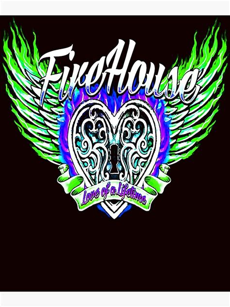 "music official firehouse band logos Classic T-Shirt" Poster by ...