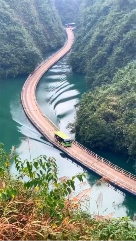 Floating road in china | video by cn.travel | | Nature photography, Amazing places on earth ...