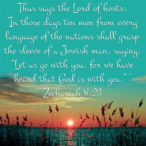 Zechariah 8:23 | Lord of hosts, Bible verses, Jewish men