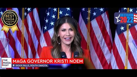 Best MAGA Speeches - Kristi Noem - Governor of - One News Page VIDEO