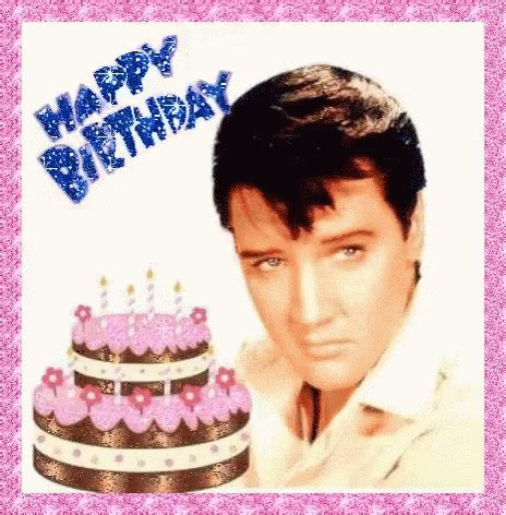 Happy Birthday Elvis Presley GIF - Happy Birthday Elvis Presley Cake - Discover & Share GIFs