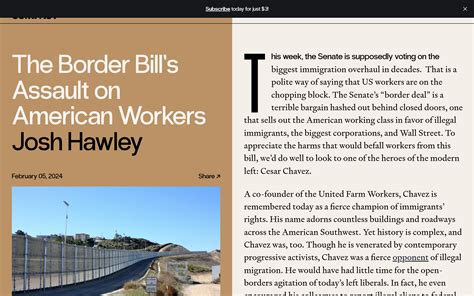 The Border Bill’s Assault on American Workers | Compact