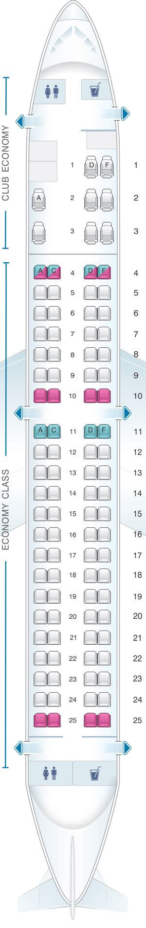 Embraer Emb E90 Jet Seating Chart Jetblue | Elcho Table