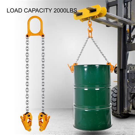 Chain Drum Lifter 2000 lbs Lifting Chain G80 Capacity Self Locking ...