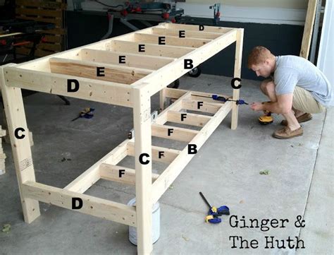 Ginger & The Huth: DIY Work Bench | Woodworking bench, Diy workbench, Woodworking workbench