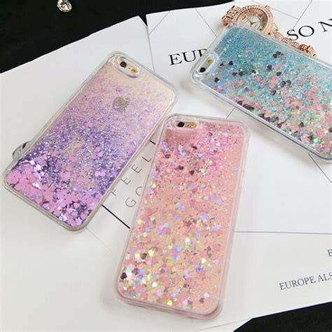Glitter iPhone Case with Colorful Water Sparkles - YCW Tech | Liquid glitter phone case, Glitter ...