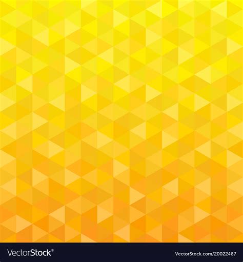 Yellow triangle geometric background Royalty Free Vector