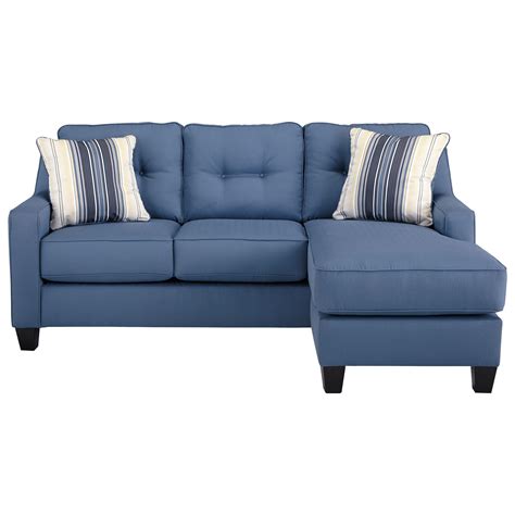 Benchcraft Aldie Nuvella 6870368 Queen Sofa Chaise Sleeper in Performance Fabric | Household ...