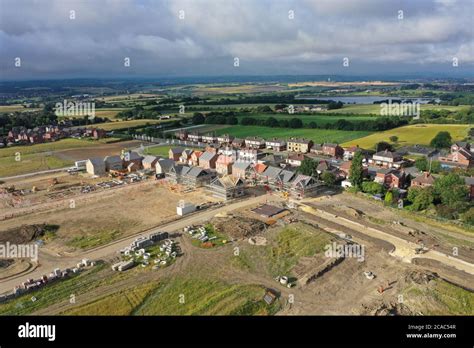 An aerial view of a building site in East Ardsley, West Yorkshire Stock Photo - Alamy