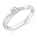 9ct White Gold Diamond Solitaire Ring | 0000023 | Beaverbrooks the Jewellers