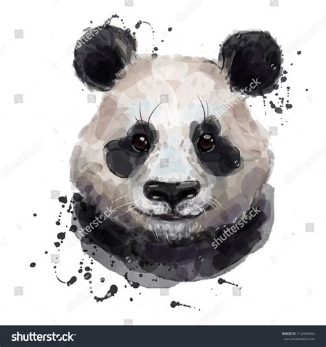 Watercolor Panda Stock Illustration 712064950 | Shutterstock