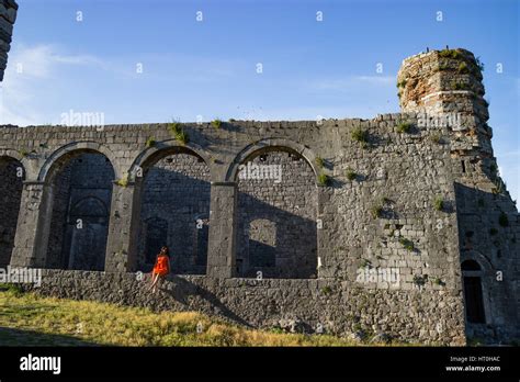 Shkoder Albania Rozafa Castle Stock Photo - Alamy