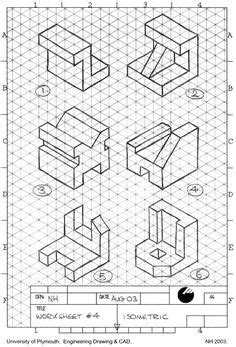 Isometric Sketch, Isometric Graph Paper, Isometric Grid, Autocad ...