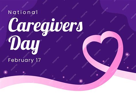 Premium Vector | National caregivers day on february 17th provide selfless personal care in flat ...