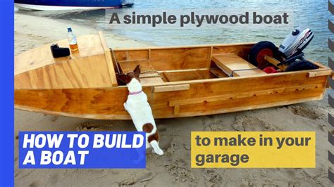 How to build a plywood boat: Part 1 - a DIY project for the garage - YouTube