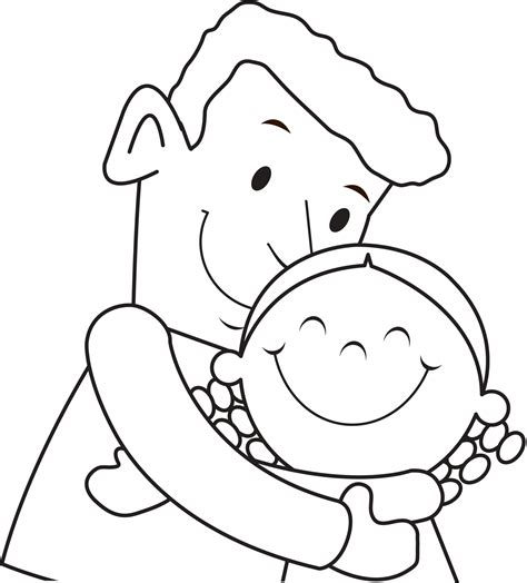 Fathers Day Coloring Page, Coloring Pages For Kids, Fine Motor Skills ...