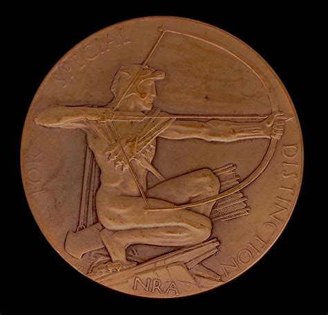 Percy Metcalfe bronze Kings Trophy Competition medal for the National Rifle Association from ...