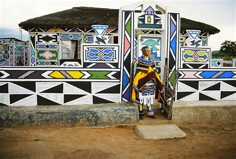 16 Coolest Photos Of Most Creative Tribes In Africa | Ndebeles Painted Houses | Reckon Talk