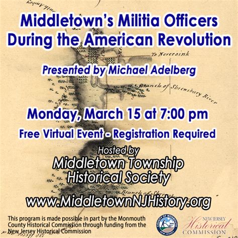 Speaker and Public Events | Middletown Township Historical Society - MIDDLETOWN TOWNSHIP ...