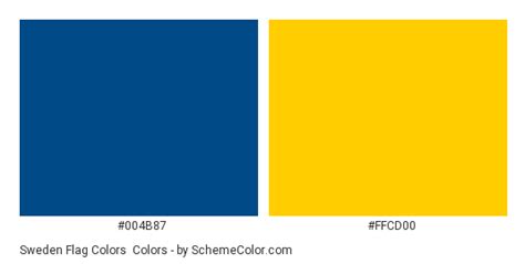 Sweden Flag Colors » Blue » SchemeColor.com