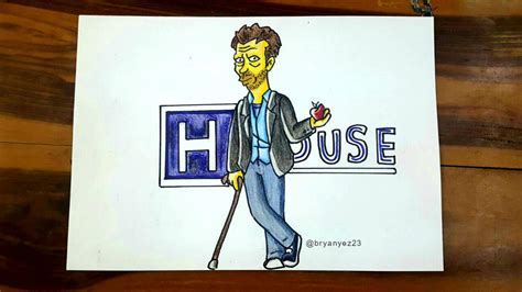 Dr.House (the simpsons) drawing by bryanyez on DeviantArt