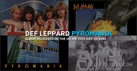 40 Years Ago DEF LEPPARD's PYROMANIA Album Released In The UK