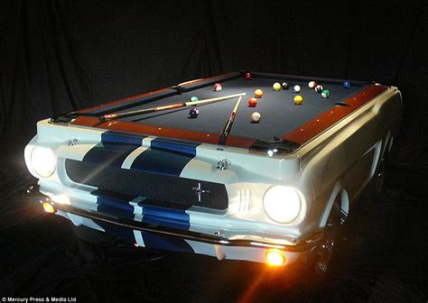 Motoring fanatics at Florida-based Car Pool Tables turn vintage Mustangs into POOL TABLES ...