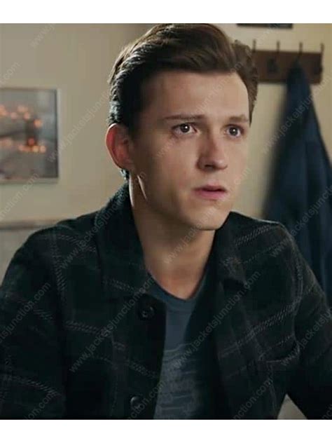 Tom Holland Spider Man No Way Home Peter Parker Plaid Jacket