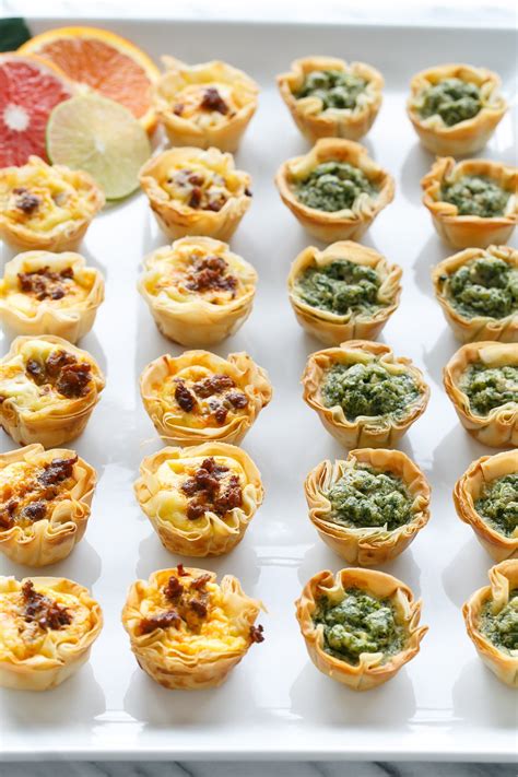 Mini Quiche Bites with Phyllo Crust | Love and Olive Oil