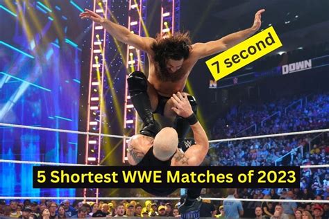 Shortest WWE Matches Of 2023 - Wrestling Daddy