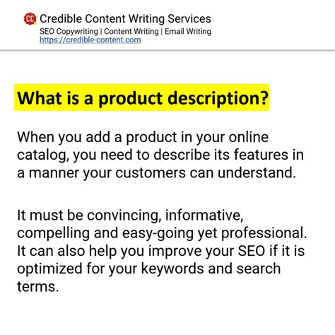 Content Writer For Writing Product Descriptions | Copywriter