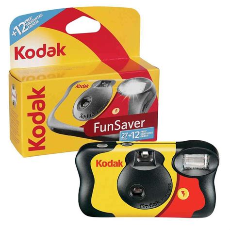 Kodak Fun Saver Flash 35mm Disposable Camera (27+12 Exposures) - Film ...