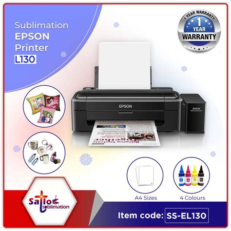 Sublimation Epson Printer L130- 4 Color Epson Printer at cheap price now